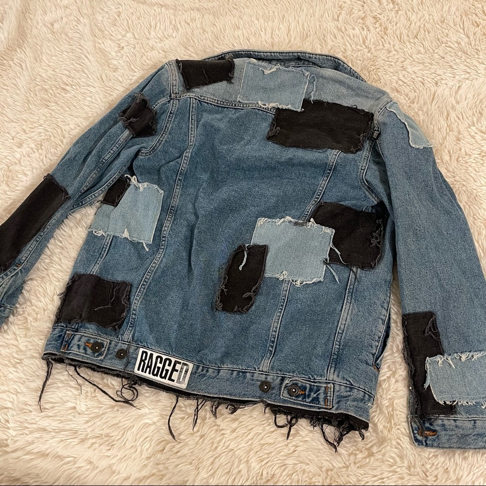 patchwork denim jacket - image 1